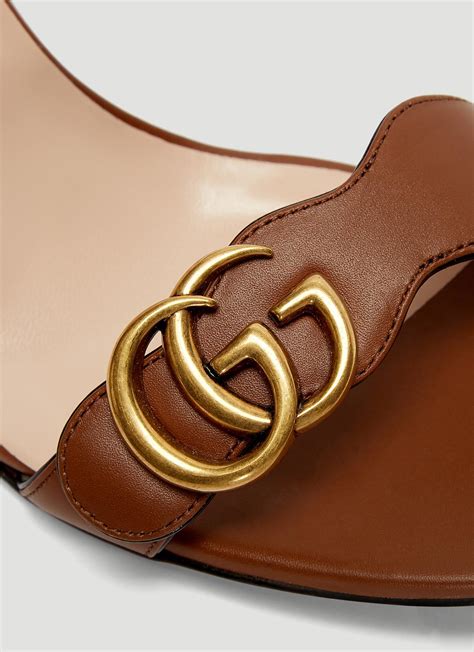 gucci marmont sandals replica|gucci marmont flat leather sandals.